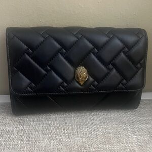 Black Kurt Geiger Quilted Clutch